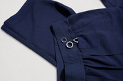 Quinn Wide Leg Scrub Pants - Navy