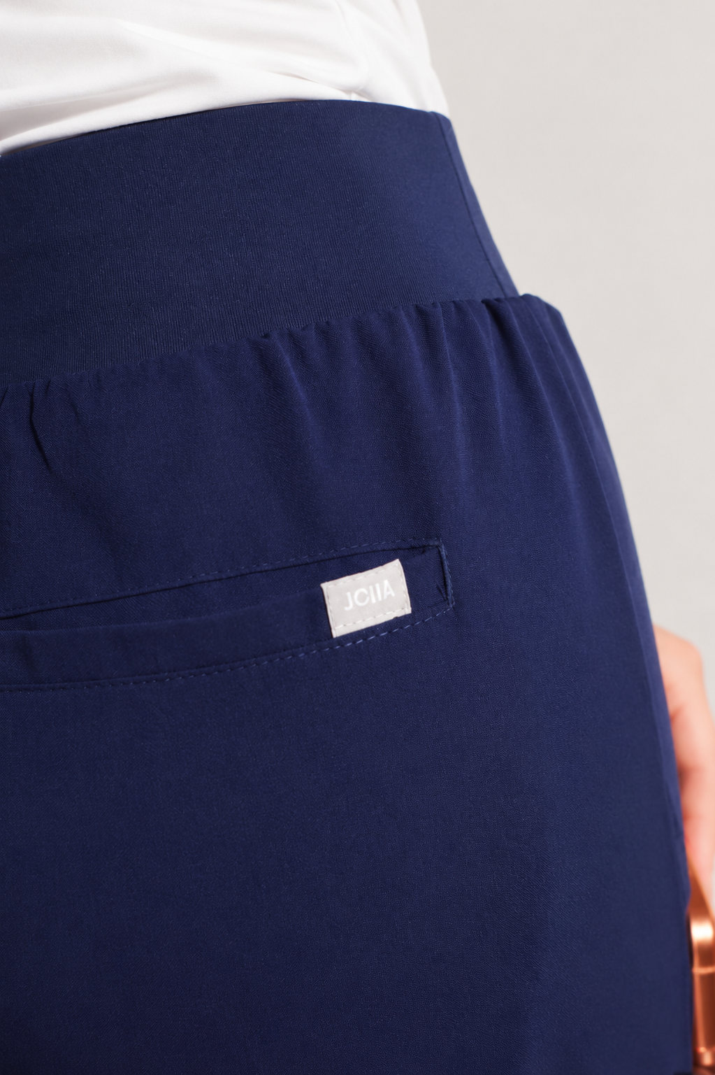 Quinn Wide Leg Scrub Pants - Navy