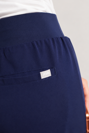 Quinn Wide Leg Scrub Pants - Navy