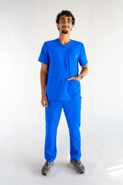 James Scrub Top - Royal Blue