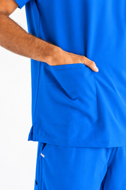 James Scrub Top - Royal Blue