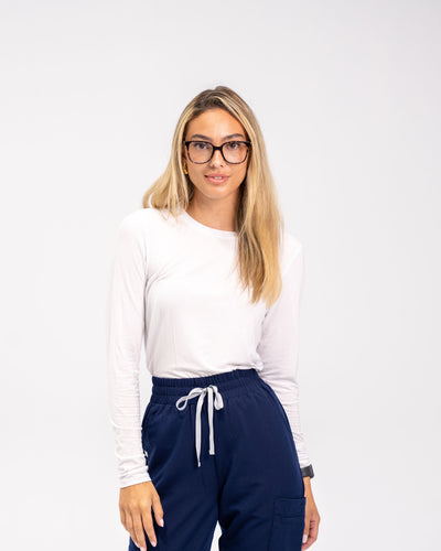 Samia Longsleeve Underscrub - White