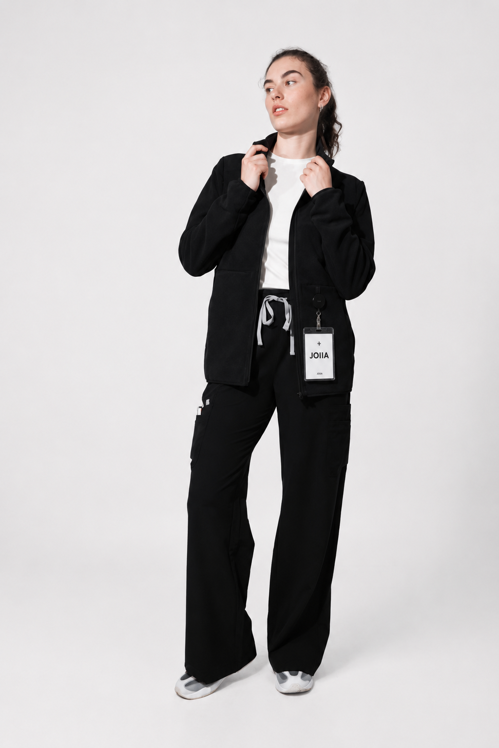 Sarah Polar Fleece Jacket- Black