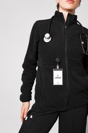 Sarah Polar Fleece Jacket- Black