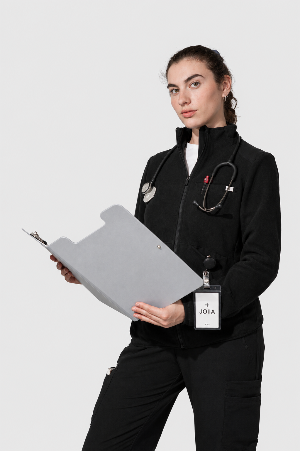 Sarah Polar Fleece Jacket- Black
