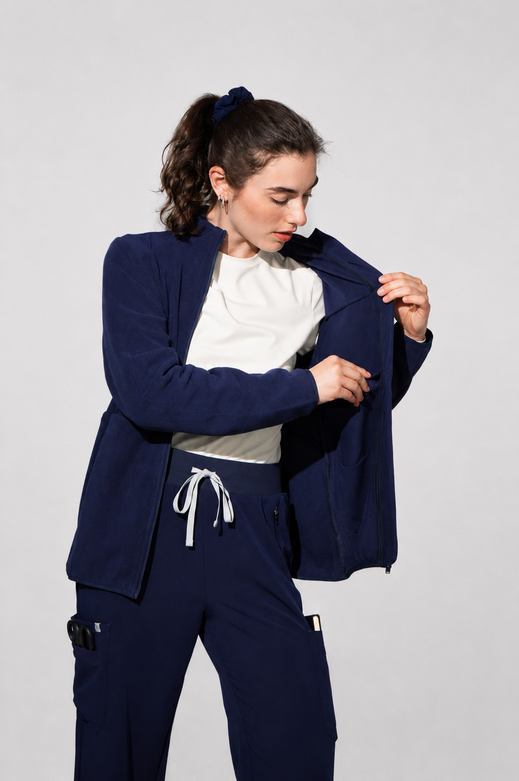 Sarah Polar Fleece Jacket- Black