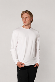 Sous-blouse à manches longues Sam - Blanc