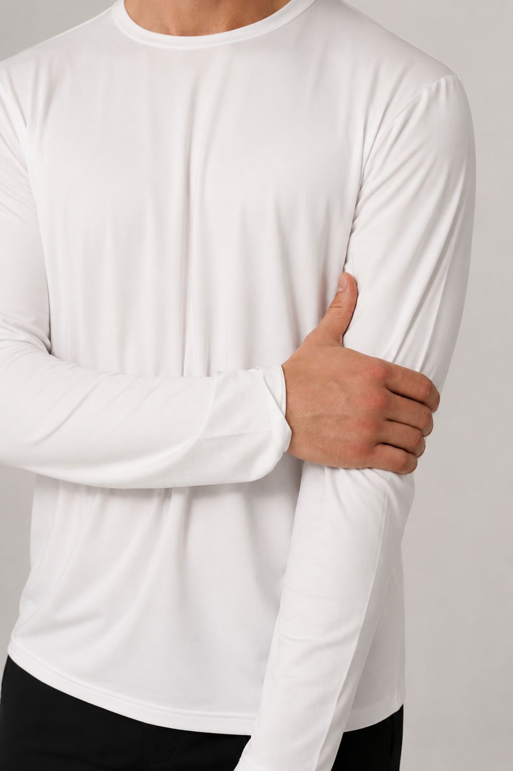 Sous-blouse à manches longues Sam - Blanc