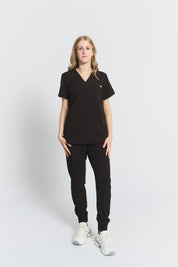 Victoria Scrub Top - Black