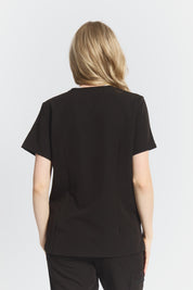 Victoria Scrub Top - Black