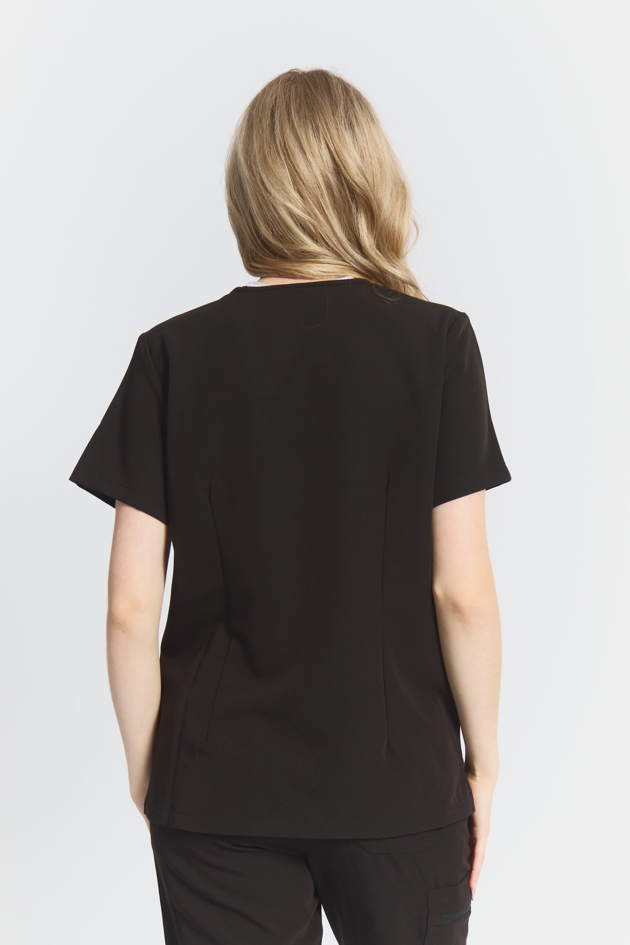 Victoria Scrub Top - Black