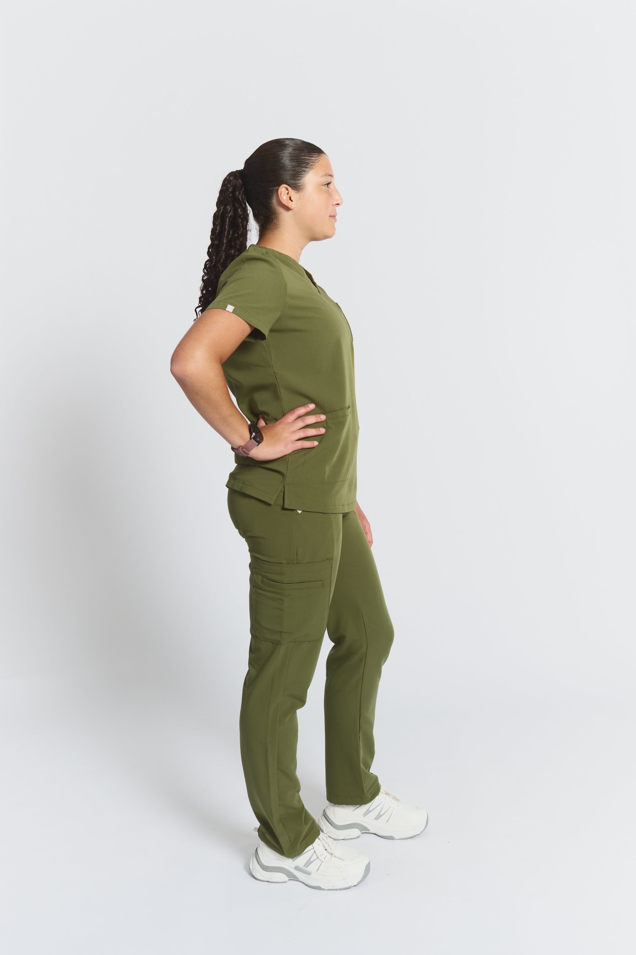 Haut de travail Victoria - Vert mousse