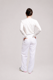 ACE Wide Leg Scrub Pants - White