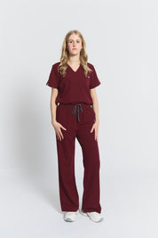 Pantalon de gommage large ACE - Bourgogne