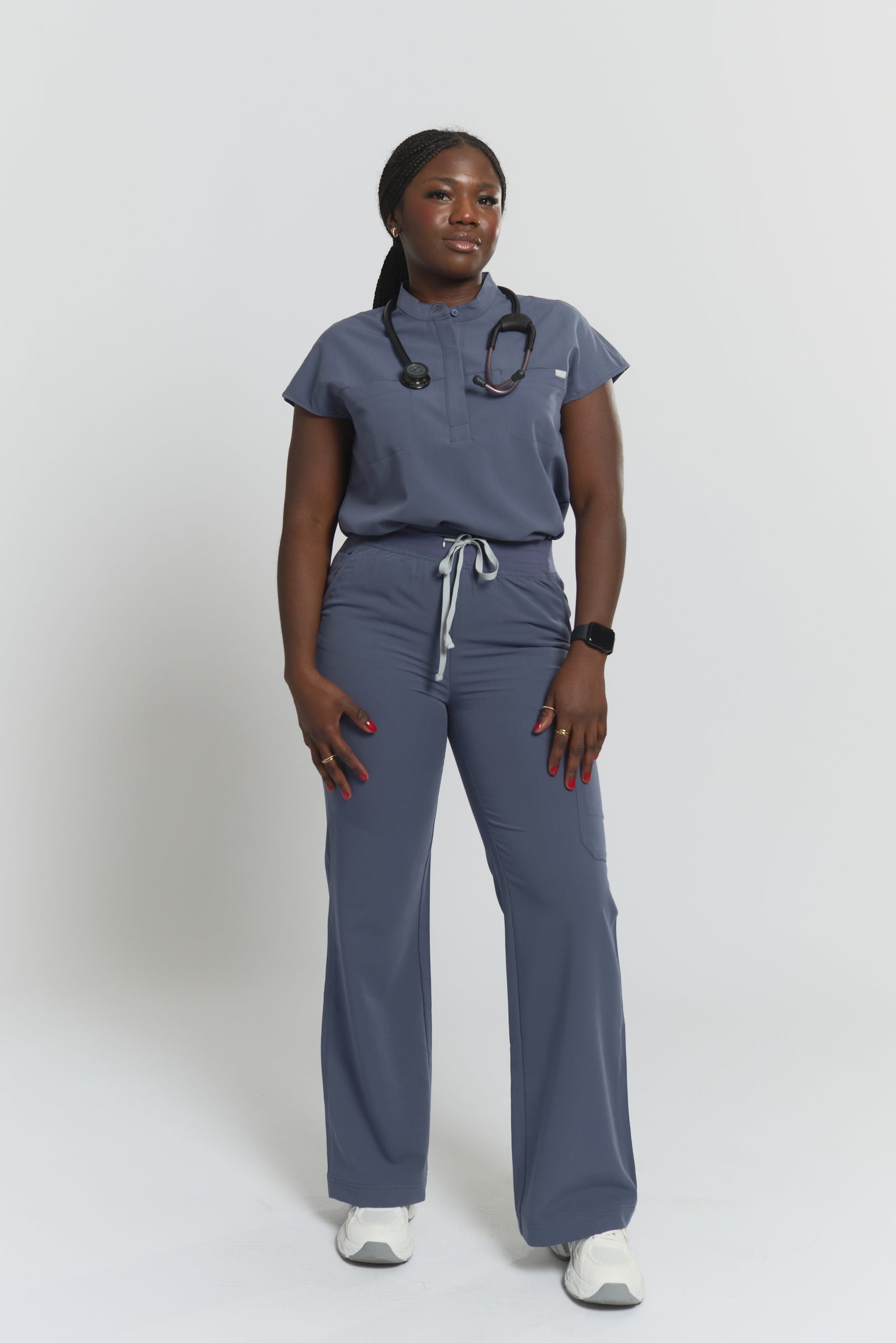 Pantalon de gommage large ACE - Gris orageux