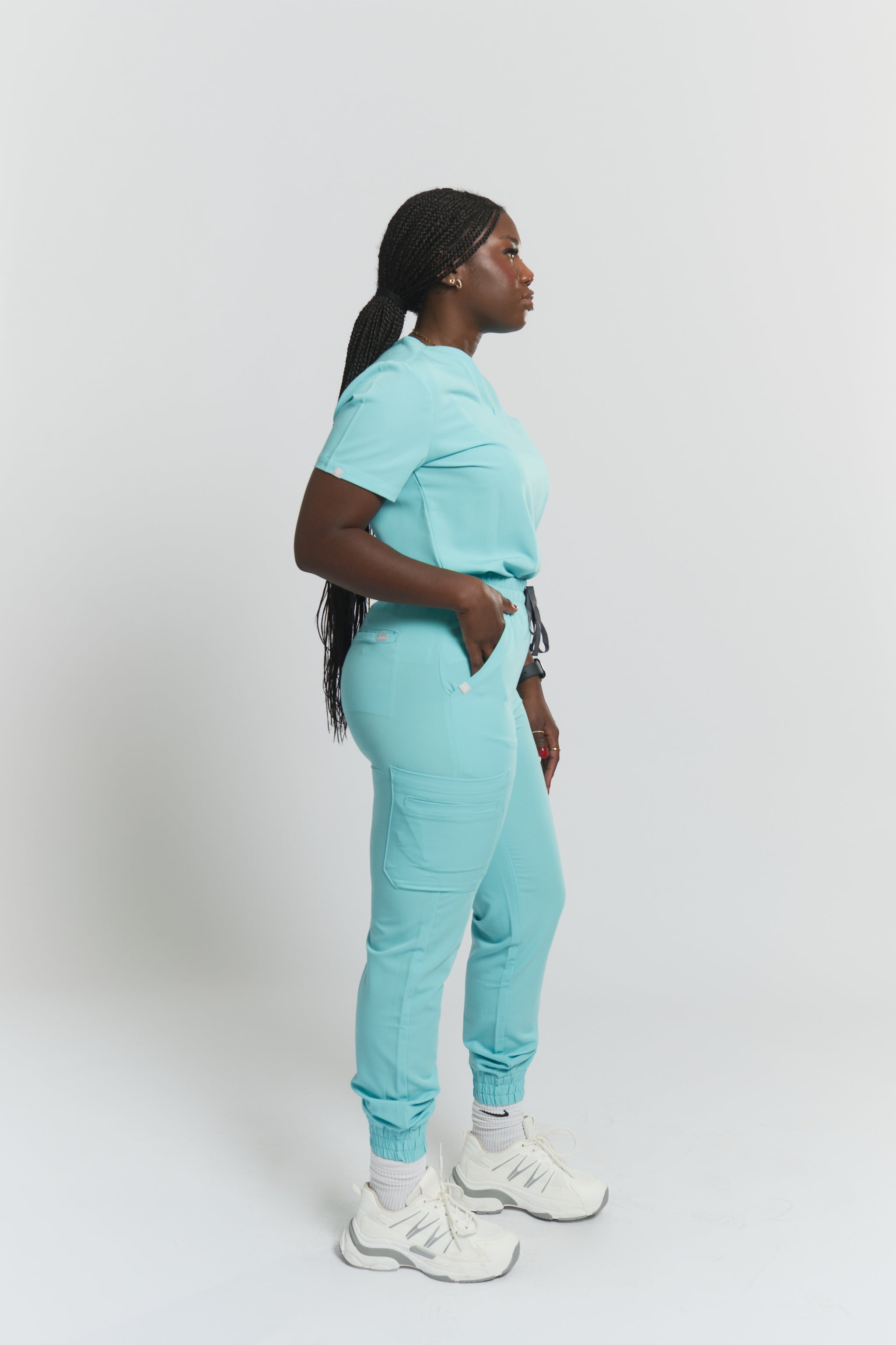 Pantalon de jogging d'uniforme Anastasia - Bleu ciel
